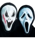 Maschera fantasma in plastica cappuccio
