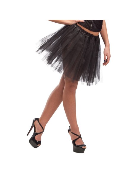 Tutù nero in tulle per costume da ballerina gothic Halloween feste a tema