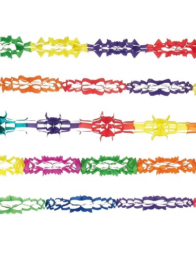 Set di 5 festoni colorati assortiti per decorazioni feste e celebrazioni
