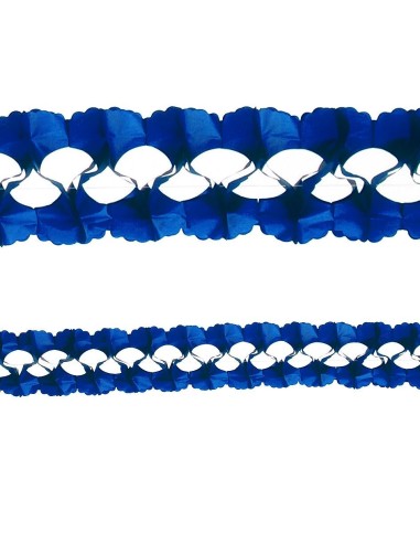 Festone decorativo blu lungo 4 metri per feste e decorazioni party