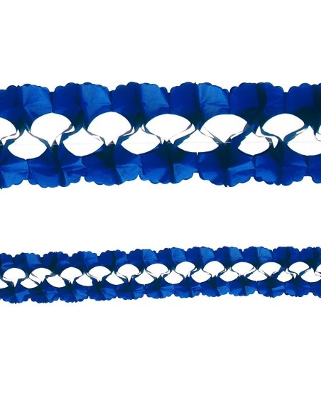 Festone decorativo blu lungo 4 metri per feste e decorazioni party