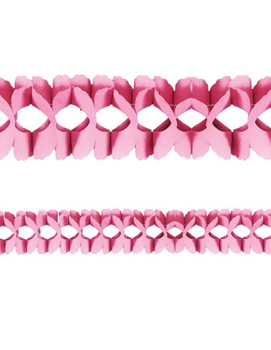 Festone decorativo rosa geometrico lungo 4 metri per feste e celebrazioni