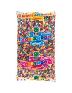 Coriandoli colorati multicolore per feste di Carnevale e celebrazioni confezione 250g
