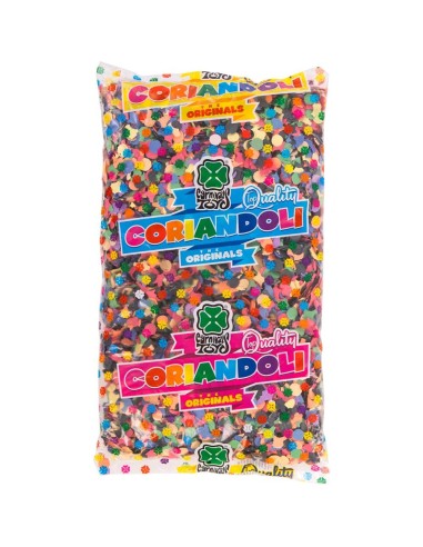 Coriandoli colorati multicolore per feste di Carnevale e celebrazioni confezione 250g