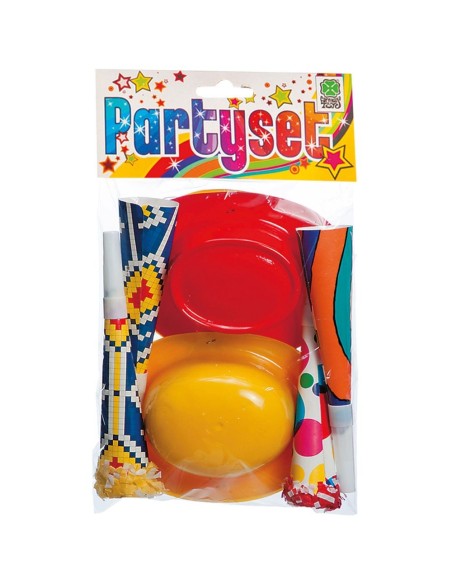 Party set con cappellini colorati e trombette per feste di compleanno e Carnevale