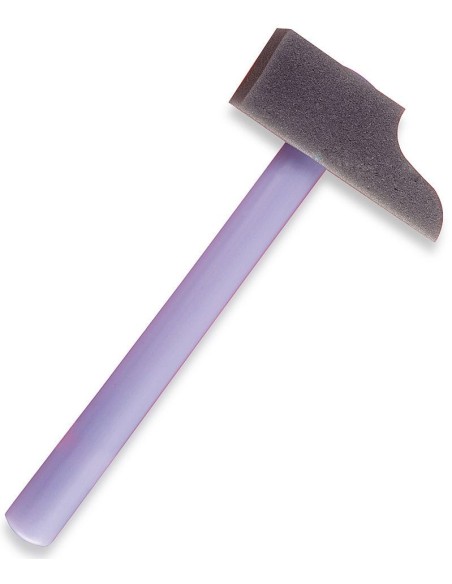 Martello in gommapiuma grigio e viola per costume da vichingo e guerriero fantasy