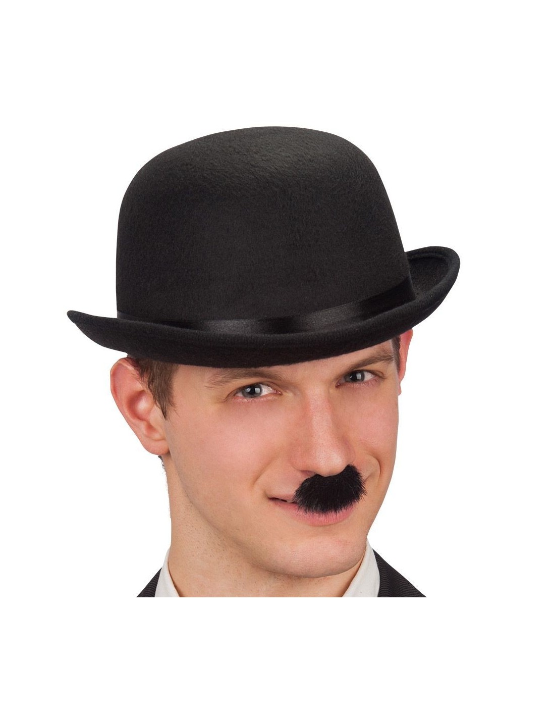 Bombetta Nera In Feltro - Cappello Vittoriano Unisex Per Costumi E Stile Vintage - Foto 2