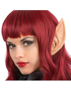 Orecchie da elfo appuntite color carne per costume fantasy e cosplay
