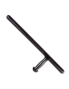 Manganello nero da poliziotto con impugnatura lunga 60 cm per costumi forze ordine