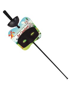 Set cavaliere nero con maschera e fioretto per bambino costume medievale