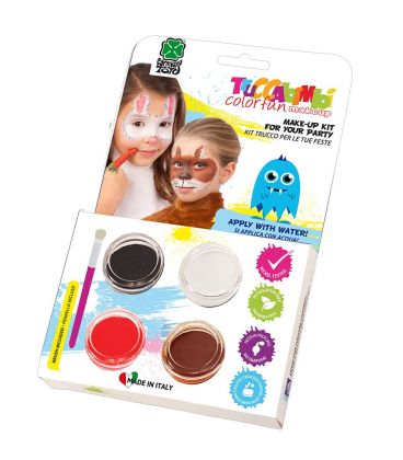 Kit trucco prof. ad acqua (animaletto) pennello