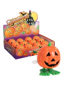 Zucchetta Halloween arancione a molla con faccia intagliata che salta, gadget decorativo per feste