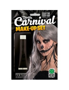 Tubetto fondotinta nero per trucco Halloween make-up teatrale horror zombie
