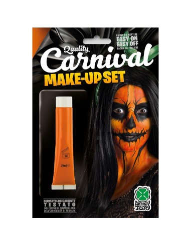 Tubetto fondotinta arancione 28ml per trucco Halloween e travestimenti creativi