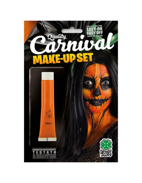 Tubetto fondotinta arancione 28ml per trucco Halloween e travestimenti creativi