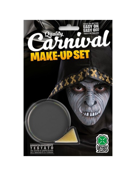 Vasetto fondotinta grigio per trucco teatrale e maschere horror Halloween