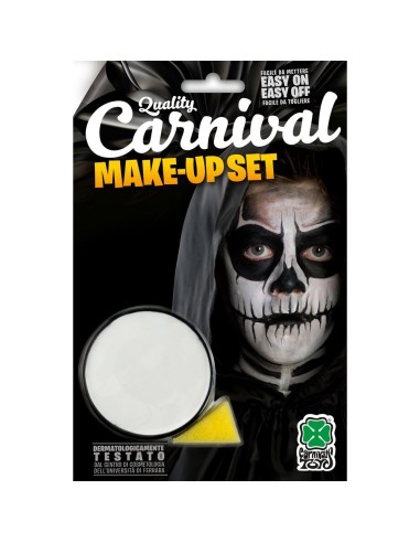 Fondotinta bianco cremoso per trucco teschio Halloween makeup horror 10 grammi