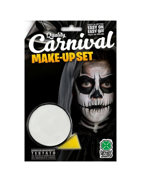 Fondotinta bianco cremoso per trucco teschio Halloween makeup horror 10 grammi