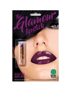 Rossetto viola glamour per trucco teatrale Halloween e feste a tema con packaging elegante