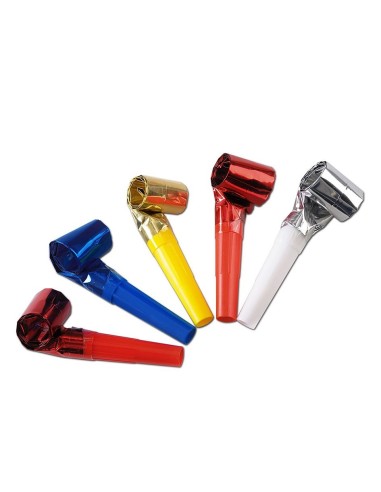 Set 36 lingue suocera metallizzate multicolori oro argento rosso blu per festa Capodanno