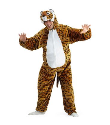 Costume tigre in peluche T.U. (L-XXL)