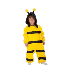 Costume ape giallo nero con cappuccio e antennine per bambina piccola tuta carnevale
