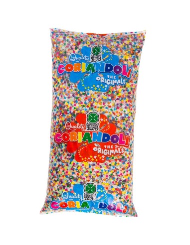 Coriandoli multicolor lusso 2500 grammi confezione per feste Carnevale e party