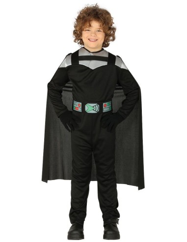 Costume Signore Oscuro nero con mantello e cintura per bambino Halloween