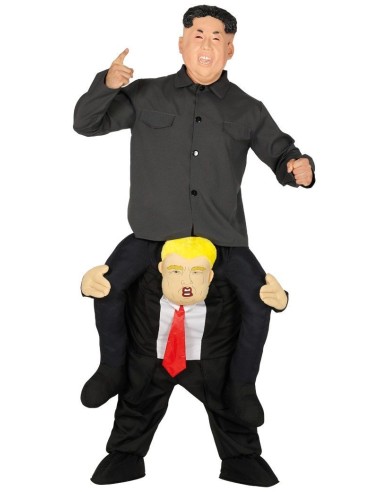 Costume Trump con effetto trasporto a spalla per feste e Halloween