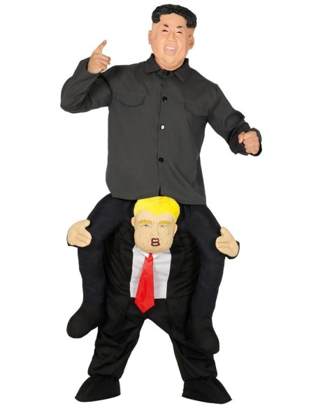 Costume Trump con effetto trasporto a spalla per feste e Halloween