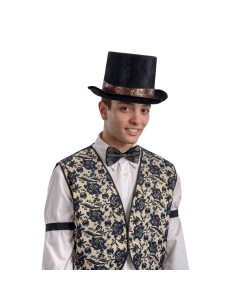 Papillon nero in rasetto elegante per abbigliamento formale e cerimonie