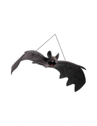 Pipistrello decorativo nero con ali spiegate per decorazioni Halloween horror