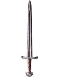 Spada medievale decorativa lunga 70 cm con elsa e impugnatura per costumi storici