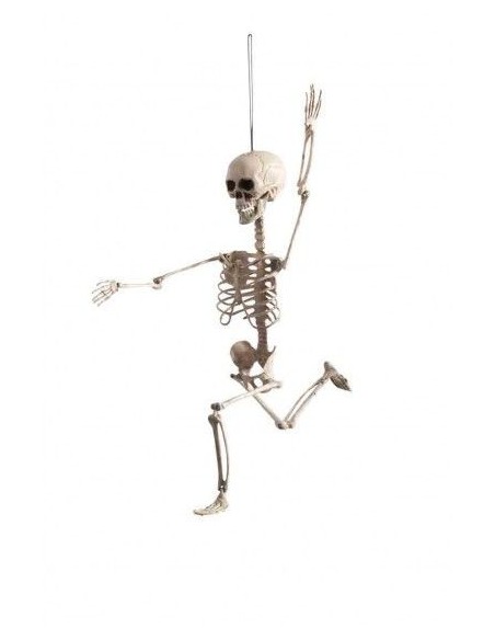 Scheletro snodabile decorativo 70cm con articolazioni mobili per Halloween horror