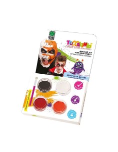 Kit trucco vampiro professionale ad acqua con colori e pennello per makeup horror Halloween