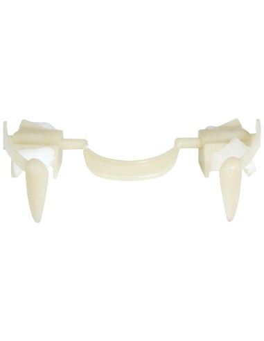 Canini retrattili vampiro denti finti accessorio Halloween trasformazione