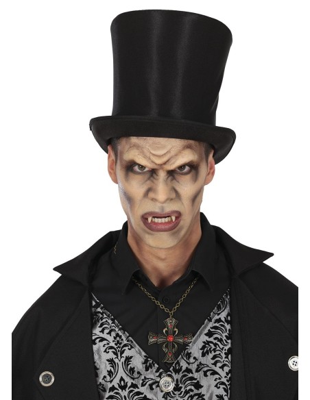 Canini retrattili vampiro denti finti accessorio Halloween trasformazione