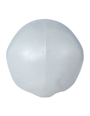 Teschio decorativo in PVC grigio-bianco 20 cm con orbite profonde e dentatura completa per Halloween