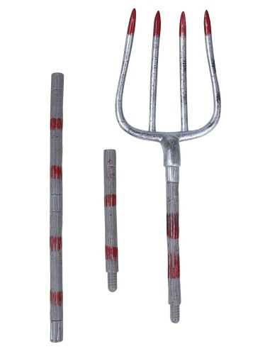 Forcone lungo 155 cm accessorio Halloween per costume da diavolo e demone horror