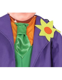 Costume Joker baby viola e verde con giacca e pantaloni rigati per bambino 18-24 mesi 2