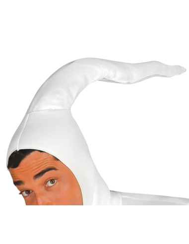 Costume spermatozoo bianco aderente per feste a tema originali e divertenti
