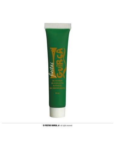 Tubetto trucco verde a base d'acqua 20ml per makeup teatrale e body painting Halloween