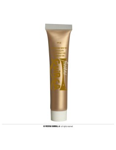 Tubetto trucco watercolor oro 20ml su confezione nera per makeup teatrale e carnevale 2