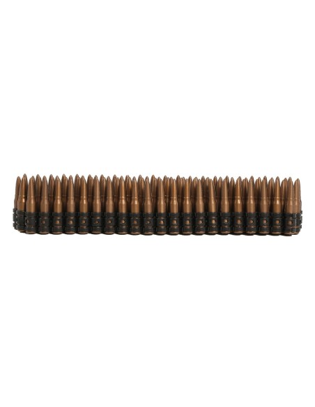 Cinturone militare con proiettili decorativi 140cm accessorio costume western soldato