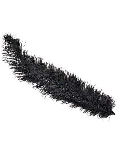 PIUMA DI STRUZZO NERA 60 CM.