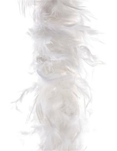 Boa di piume bianche lungo 2 metri per costumi teatrali e feste vintage