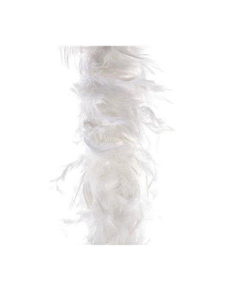 Boa di piume bianche lungo 2 metri per costumi teatrali e feste vintage