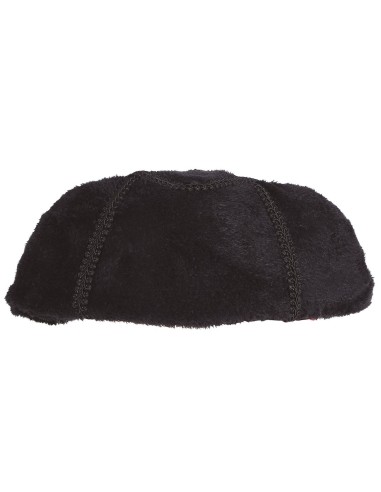 Cappello da torero nero tradizionale con forma piatta per costumi spagnoli matador