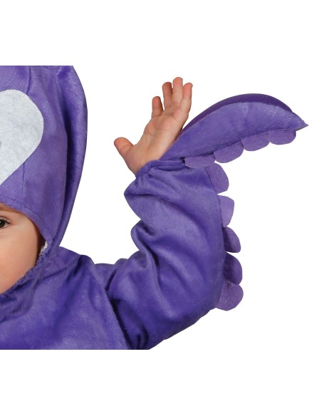 Costume polipo viola per neonato con cappuccio occhi grandi e tentacoli ricamati per feste a tema mare