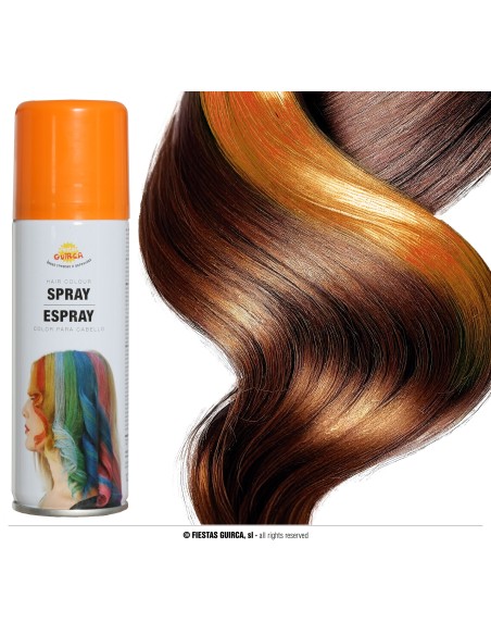 Spray per capelli arancione colorante temporaneo per costumi e travestimenti
